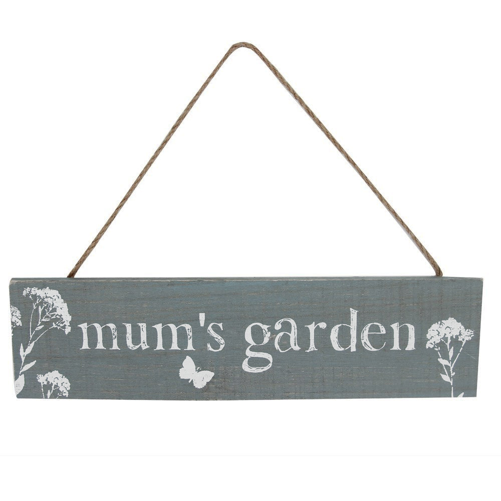 Mum's Garden Hanging Sign Plaque