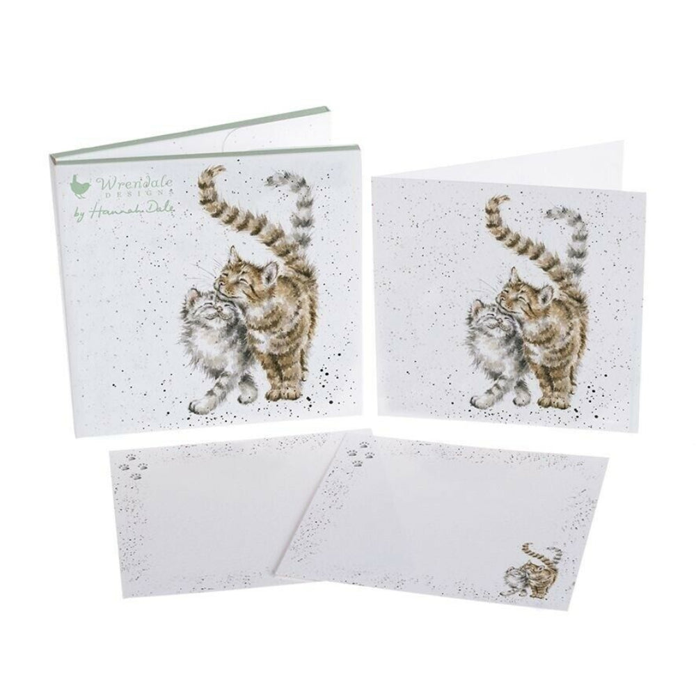 Feline Good Cats Notelet Set | 12 Cards and Envelopes | Wrendale Designs