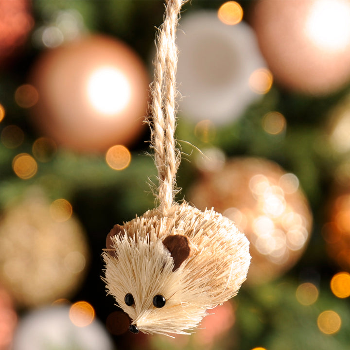 Bristle Hedgehog | Hanging Ornament | Little Gift | Cracker Filler