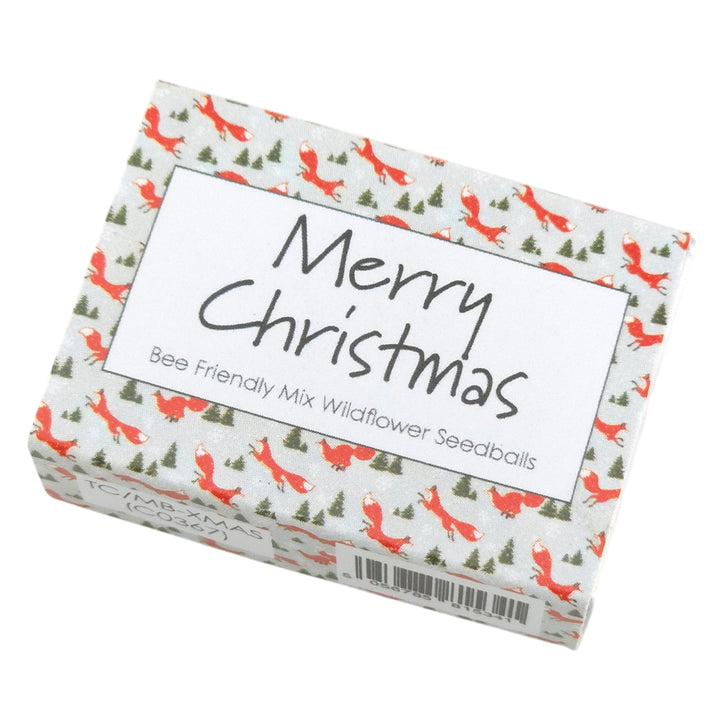 Christmas Fox | Merry Christmas | Bee Mix Seedballs | Cracker Filler | Little Gift