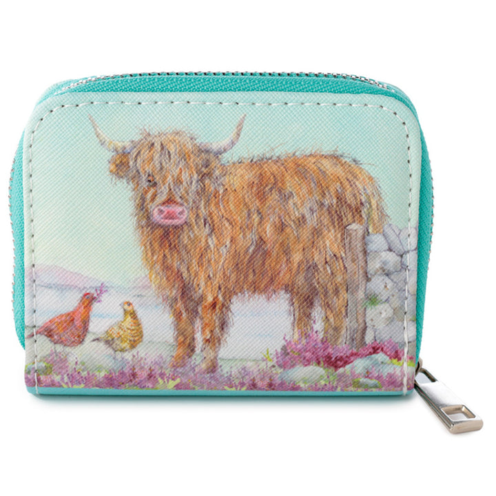Highland Coo Cow | Zip Around Coin Purse | Ideal Gift