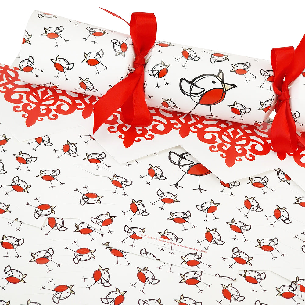 Chirpy Robin | Christmas Cracker Making Craft Kit | Make &amp; Fill Your Own