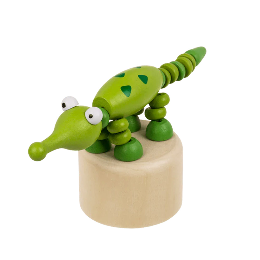 Retro Wooden Animal Push Up Toys | Little Gift | Party Bag Idea