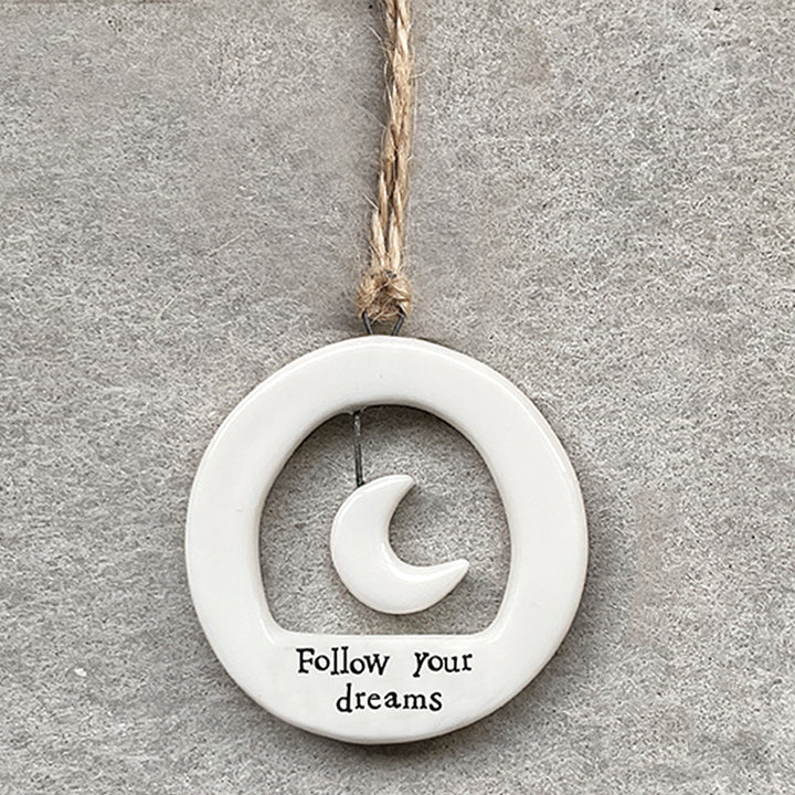 Follow Your Dreams| Little Ceramic Ornament | Cracker Filler | Mini Gift