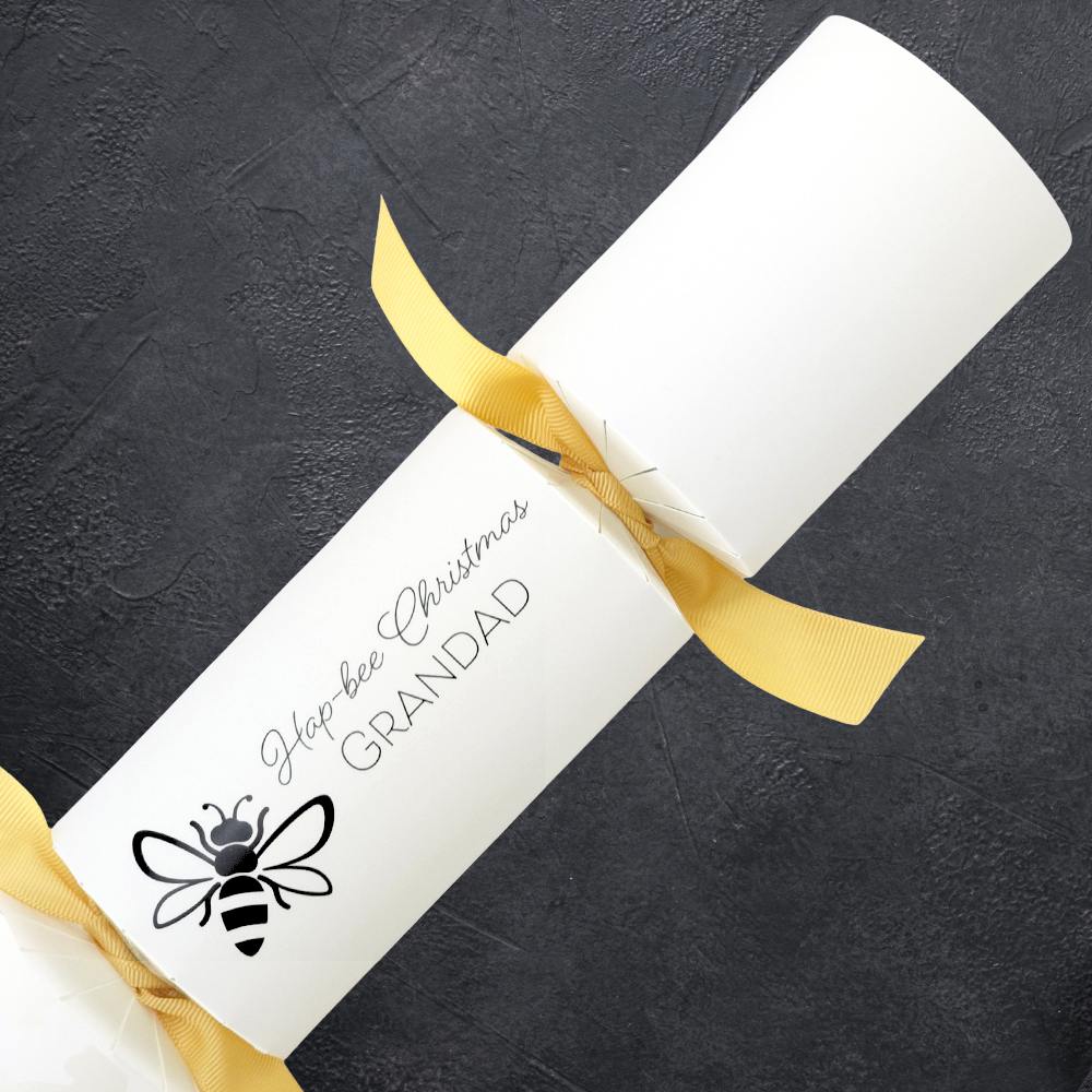 Personalised Hap-bee Christmas Crackers Kit | Add Your Own Names | Minimum 4