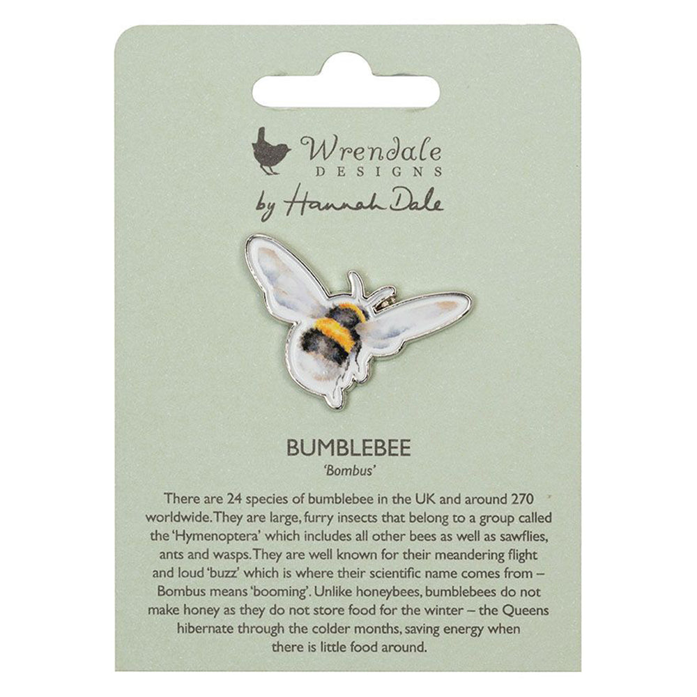 Buzzy Bee | Pin Badge for Ladies | Wrendale | Mini Gift | Cracker Filler
