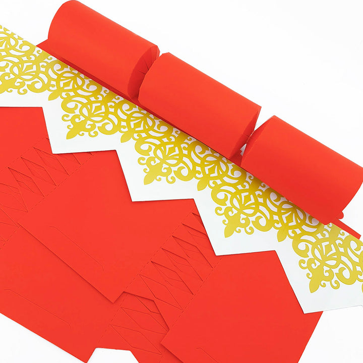 Bright Red | Cracker Making DIY Craft Kits | Make Your Own | Eco Recyclable
