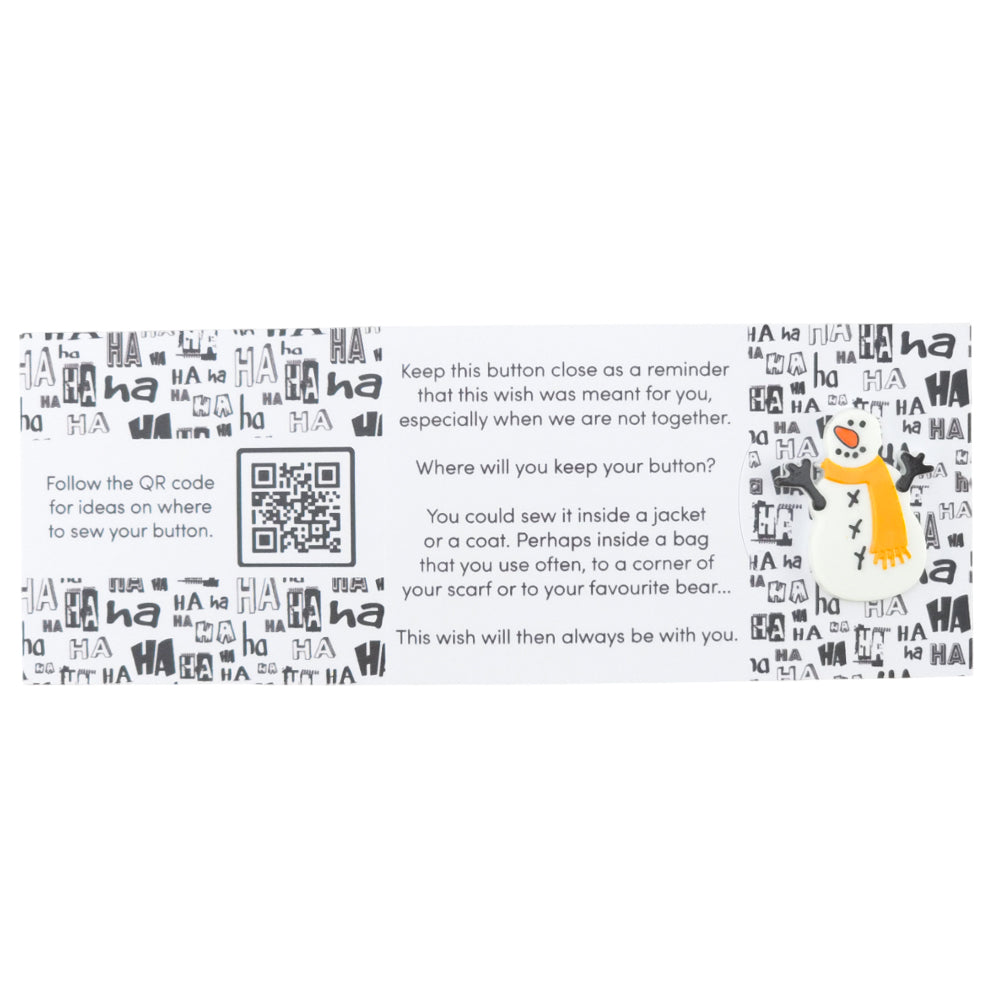 I Love Your Little Carrot! | Snowman | Button Wishes Sew On Token | Little Gift