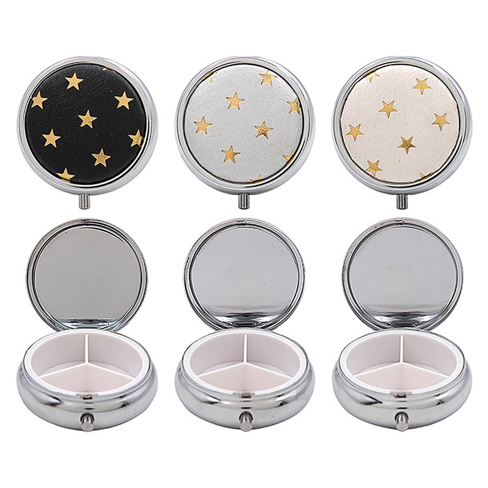 Golden Stars | Metal Pill Box | Single | Little Gift | Cracker Filler