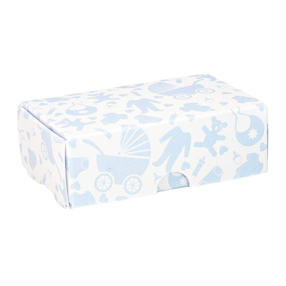 Blue Baby Shower | Mini Gift Box | Soap Bar Sized | 6 Boxes | 57x88x30mm