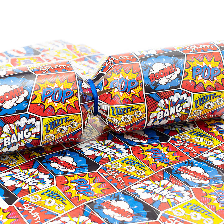 Pop Art Superhero | Cracker Making Craft Kit | Makes 6 Standard Crackers