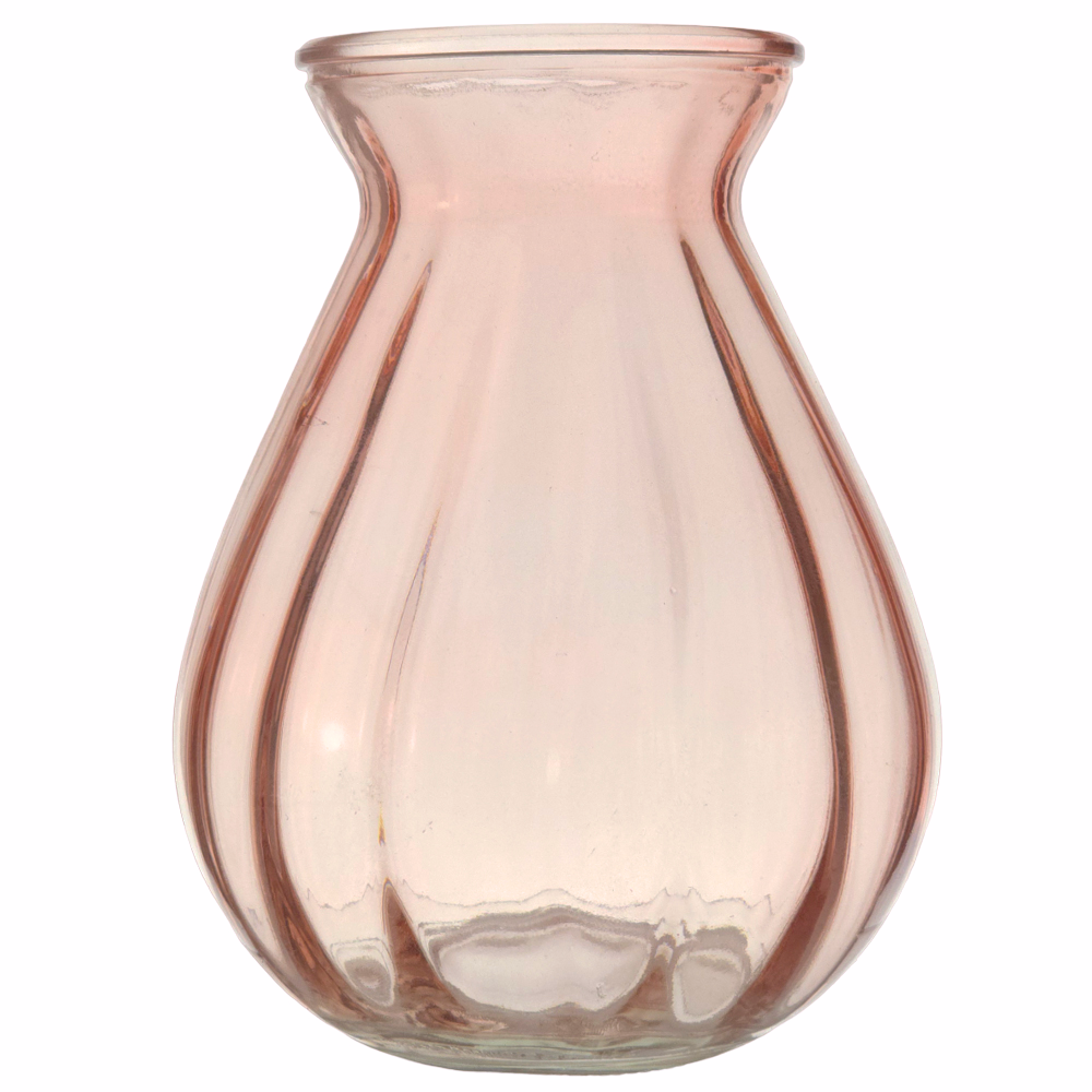 Dusky Pink | Glass Posy Vase | 14.5cm Tall | Gisela Graham