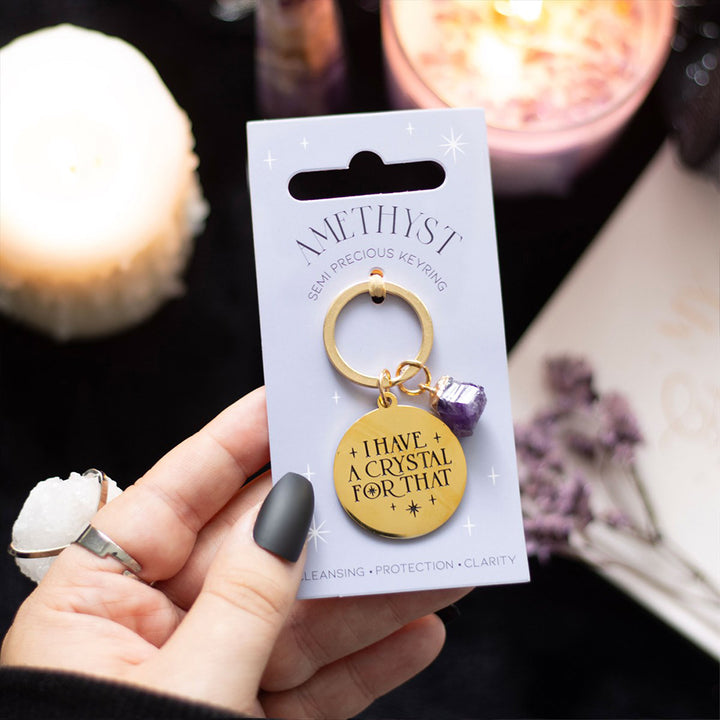 I Have a Crystal for That | Amethyst Keyring | Little Gift | Cracker Filler