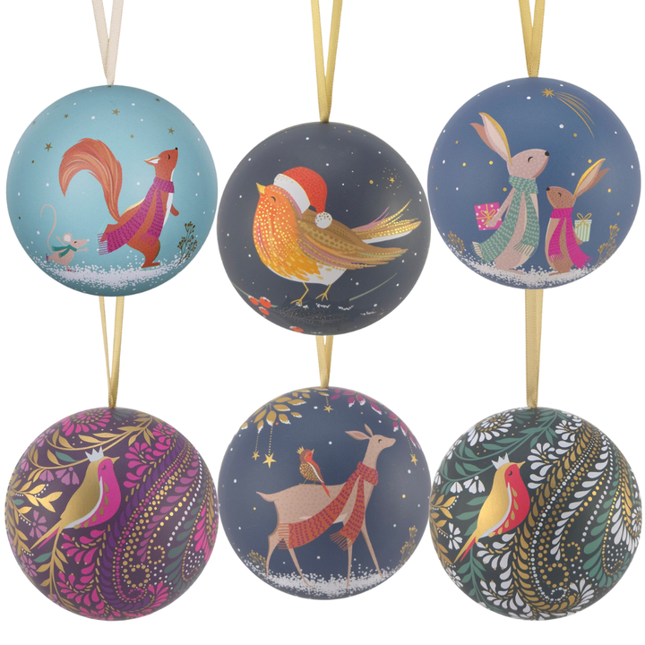 Fillable Tinware Christmas Spherical Bauble | Sara Miller | 7cm Wide