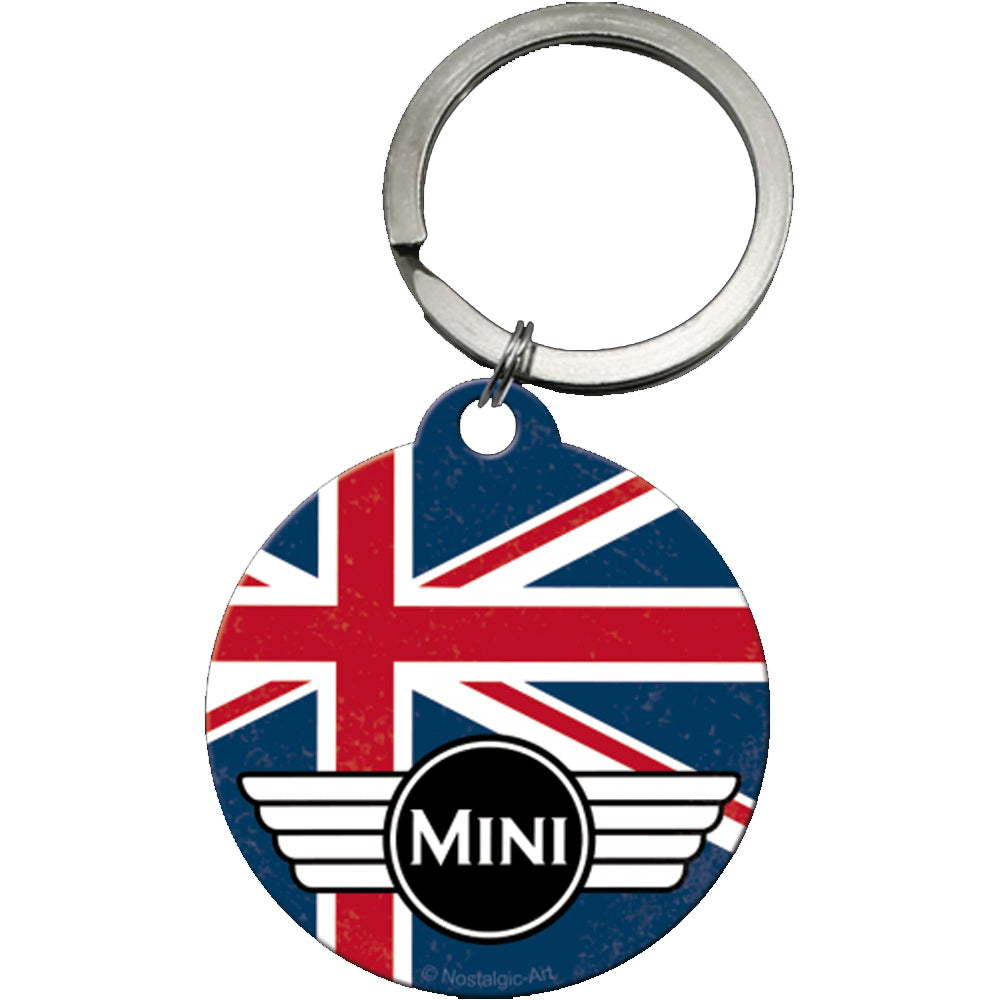Perfectly British Mini | Metal Keyring | Little Gift | Cracker Filler