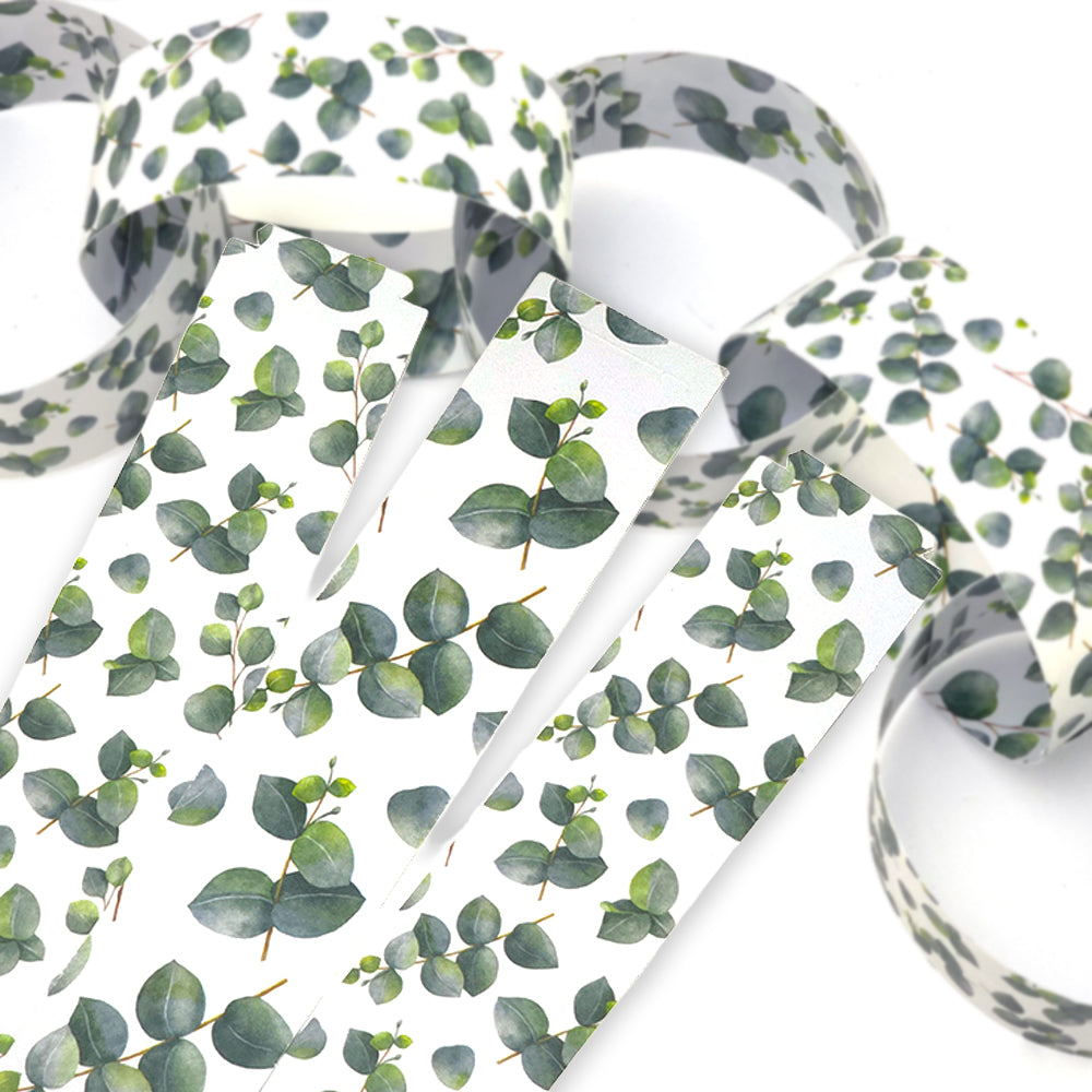 30 Reusable Christmas Paper Chains | Watercolour Eucalyptus | No Glue | 2.5m