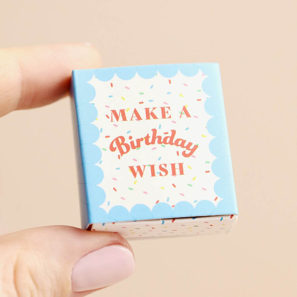 Make a Birthday Wish | Mini Matchbox Token | Little Gift | Cracker Filler