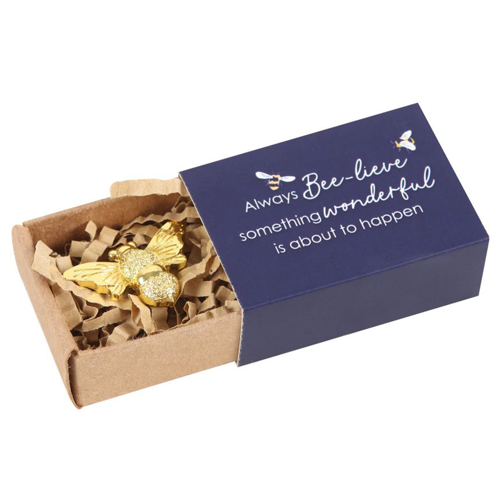 Always Bee-lieve Wonderful | Bee Token in Matchbox | Mini Gift | Cracker Filler