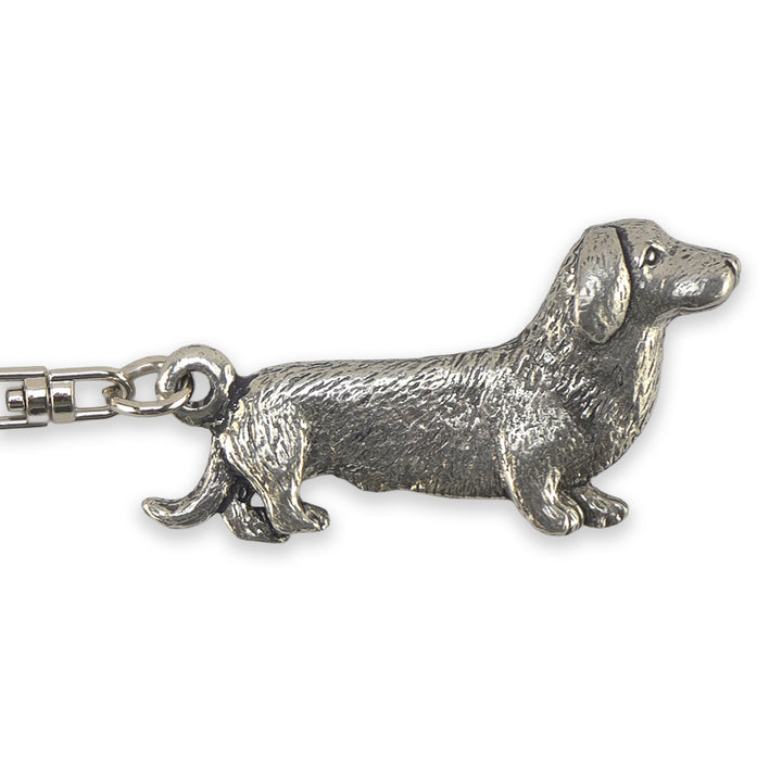 Dachshund | Chunky English Pewter 3D Keyring | Little Gift | Cracker Filler