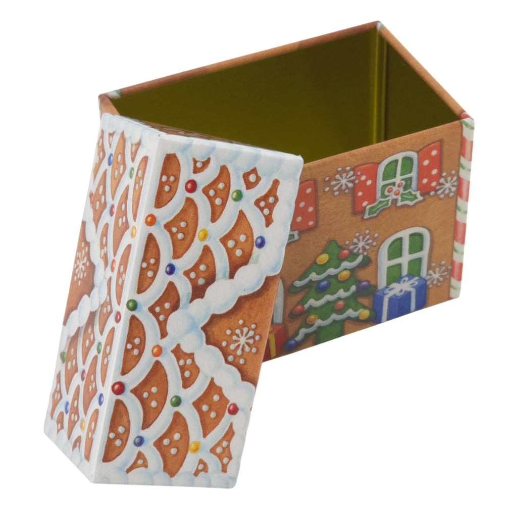Gingerbread House | Christmas Storage Tin | Dana Kubick | Small or Large Tin