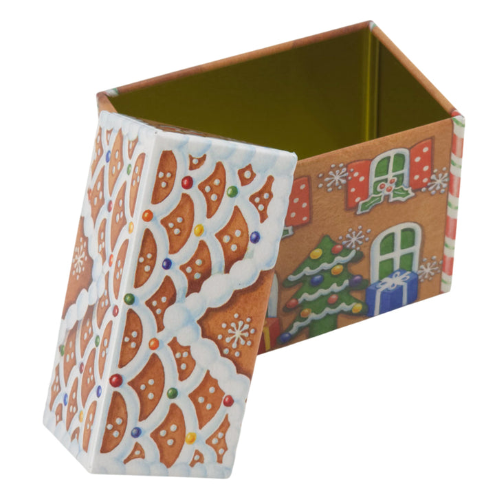 Gingerbread House | Christmas Storage Tin | Dana Kubick | Small or Large Tin