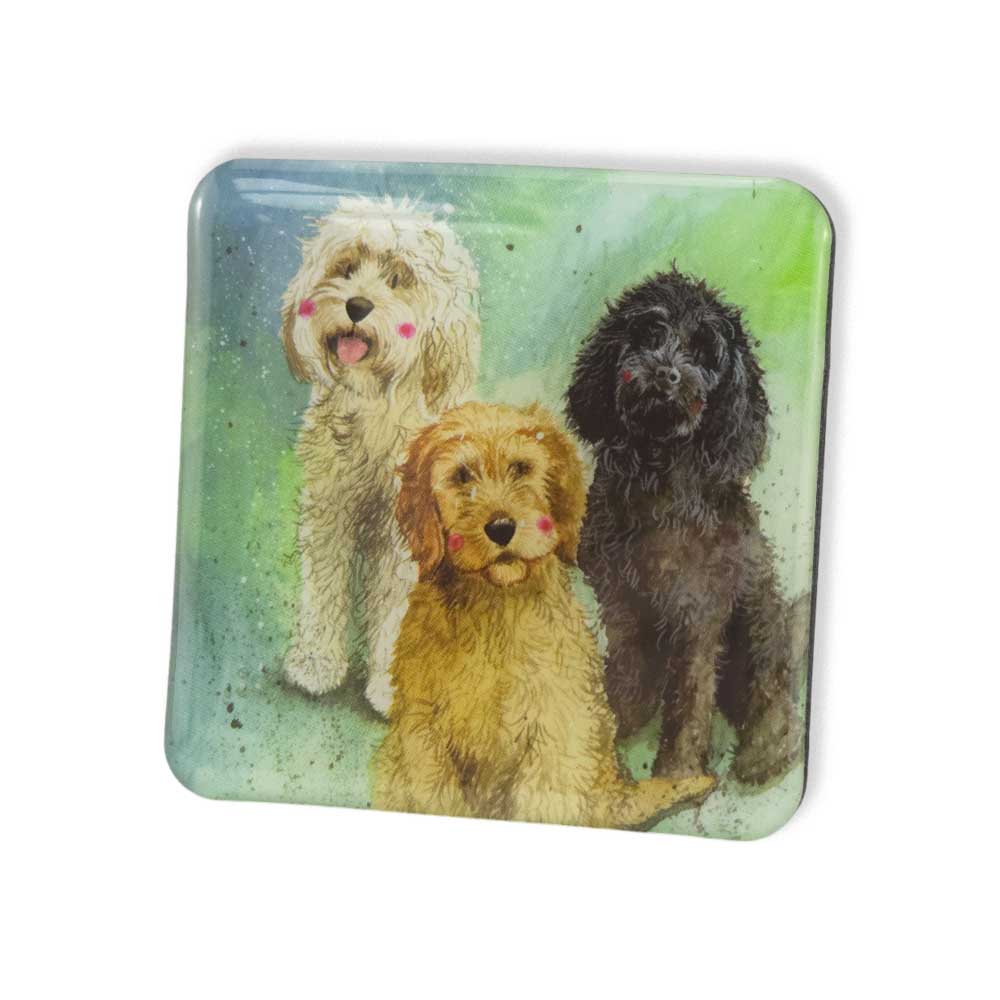 Trio of Cockapoos | Fridge Magnet | Little Gift | Cracker Filler