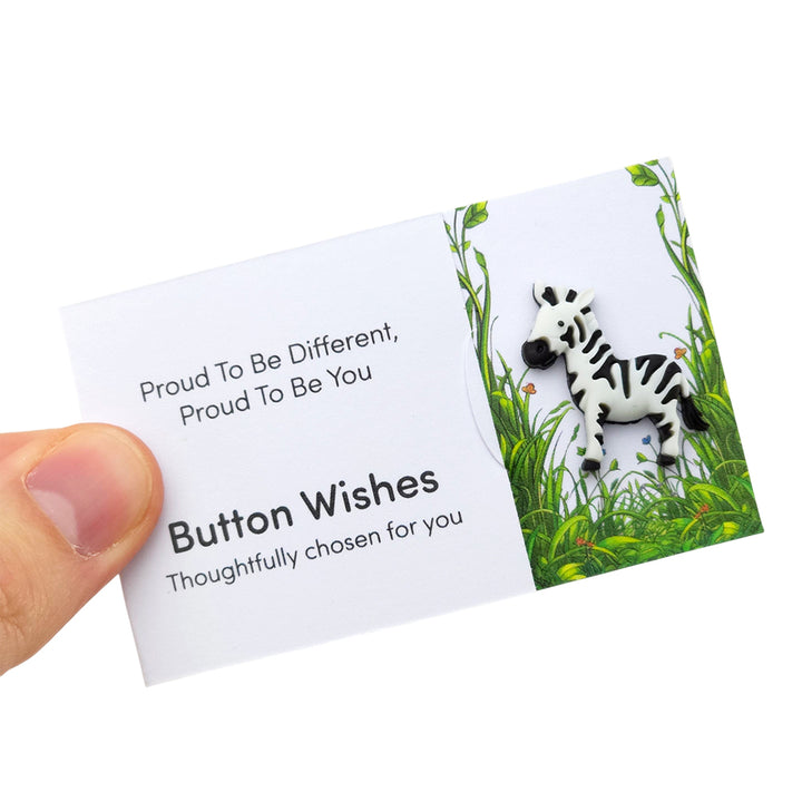 Proud To Be Different, Proud To Be You | Button Wishes Sew On Token | Little Gift