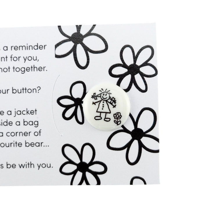 Best Mum | Sketch | Button Wishes Sew On Token | Little Gift | Cracker Filler