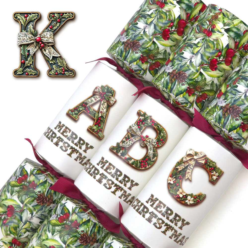 Letters A to Z | Single Christmas Cracker Making Craft Kit | Traditional Design