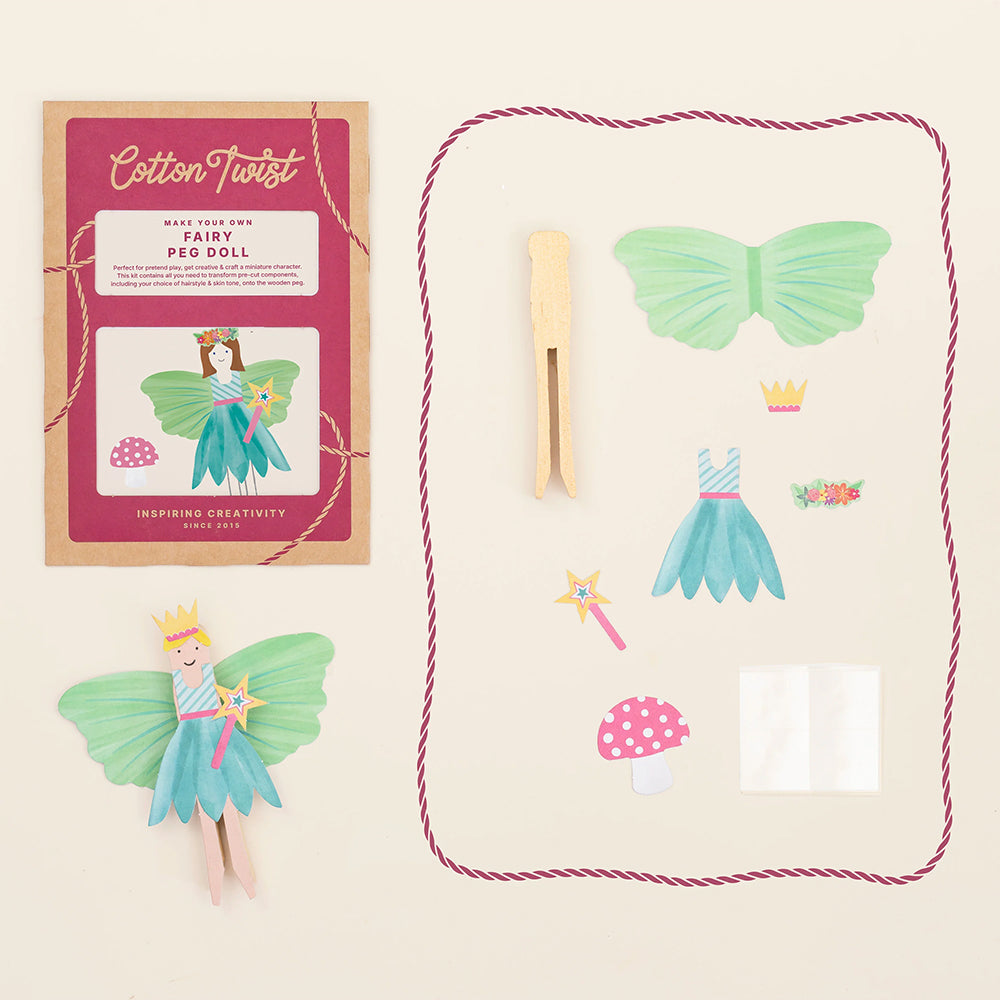 Make Your Own Fairy Peg Doll | Complete Sustainable Craft Kit for Kids