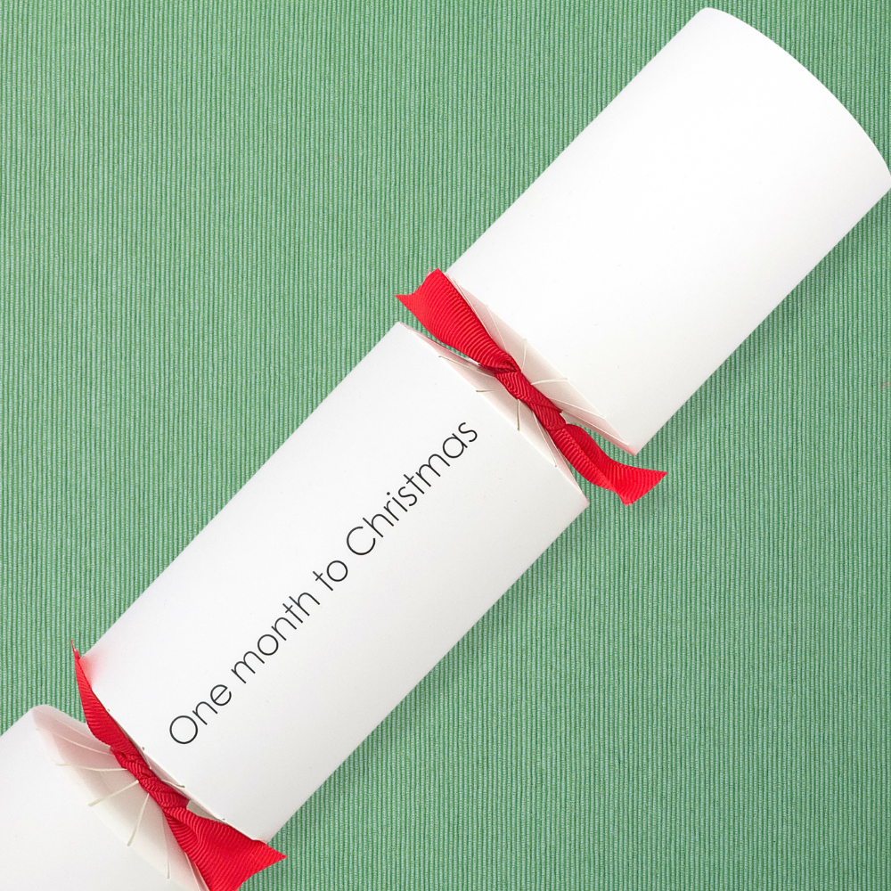 One month to Christmas | Modern Phrases Cracker Making Kit