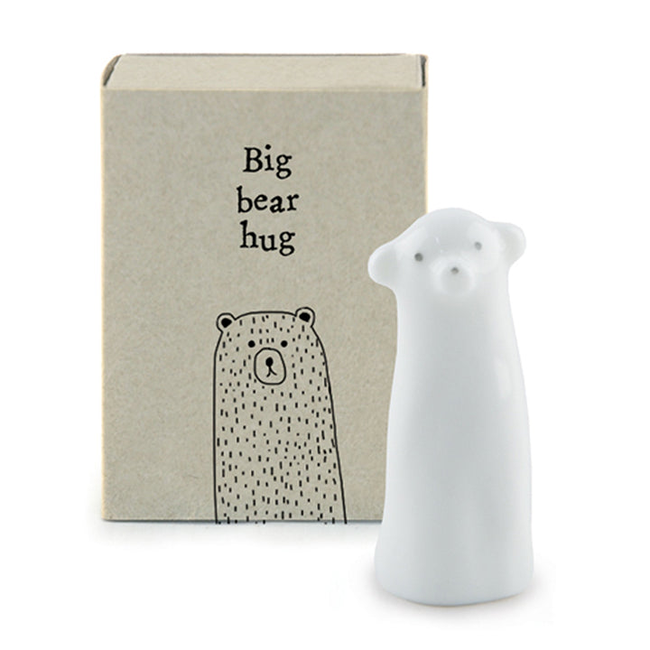 Big Bear Hug in a Matchbox | Ceramic Bear | Cracker Filler | Little Gift