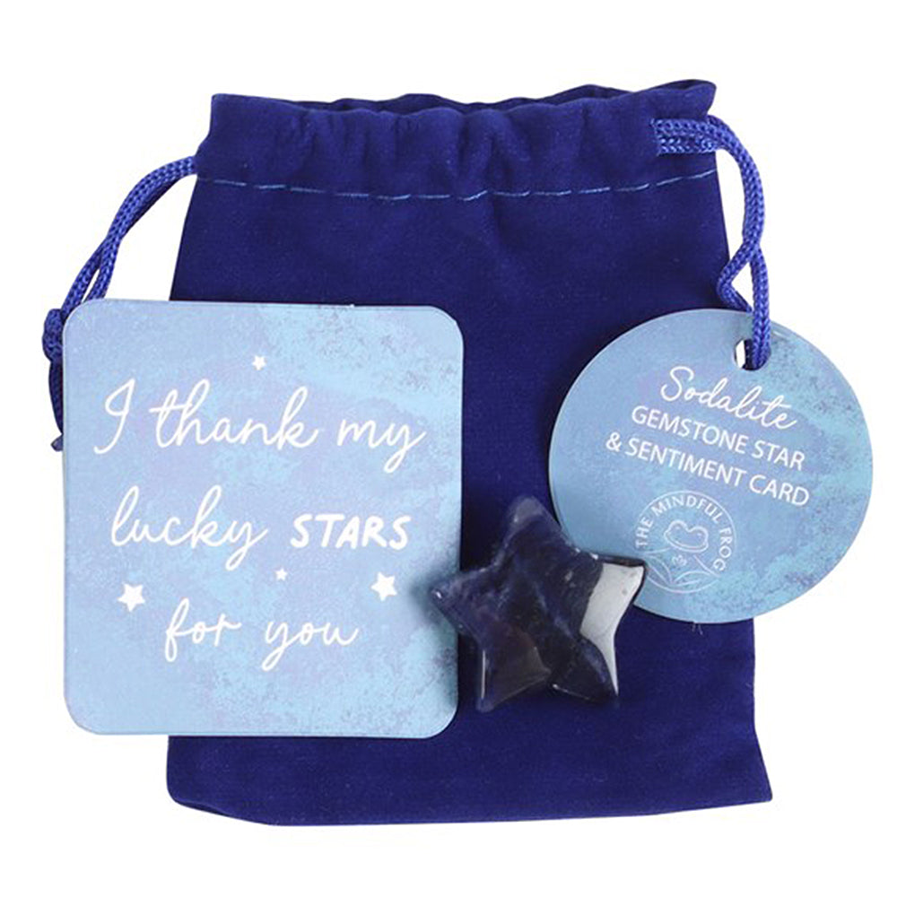 Lucky Stars | Sodalite Quartz Crystal Star | Self Esteem | Little Gift | Cracker Filler