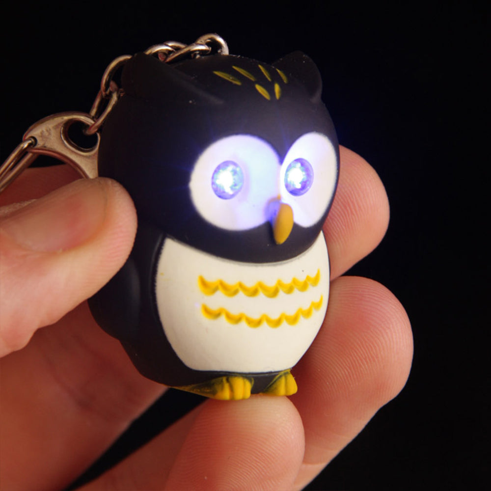 Owl Keyring | LED Torch & Hooting Sound | Mini Gift | Cracker Filler