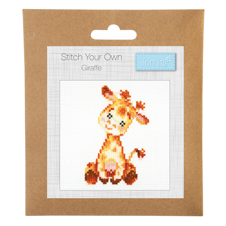 Baby Giraffe | Mini Counted Cross Stitch Kit | 13cm