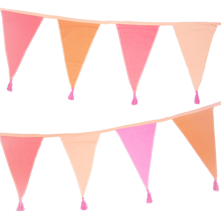 Shades of Pink | 3m Fabric Cotton Party Bunting