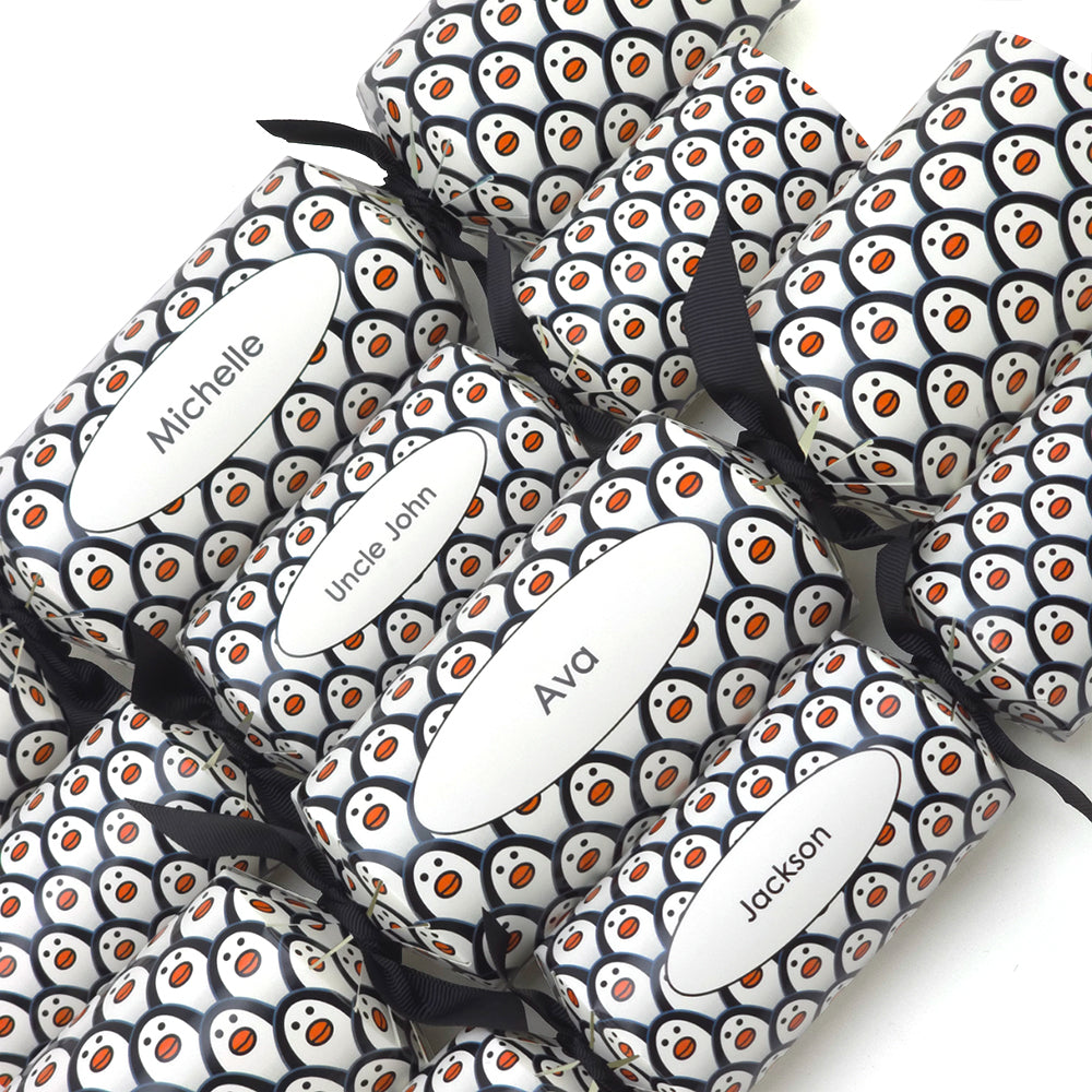 Personalised Cracker Making Craft Kit | Just Penguins |  Makes 4 or 6 Crackers