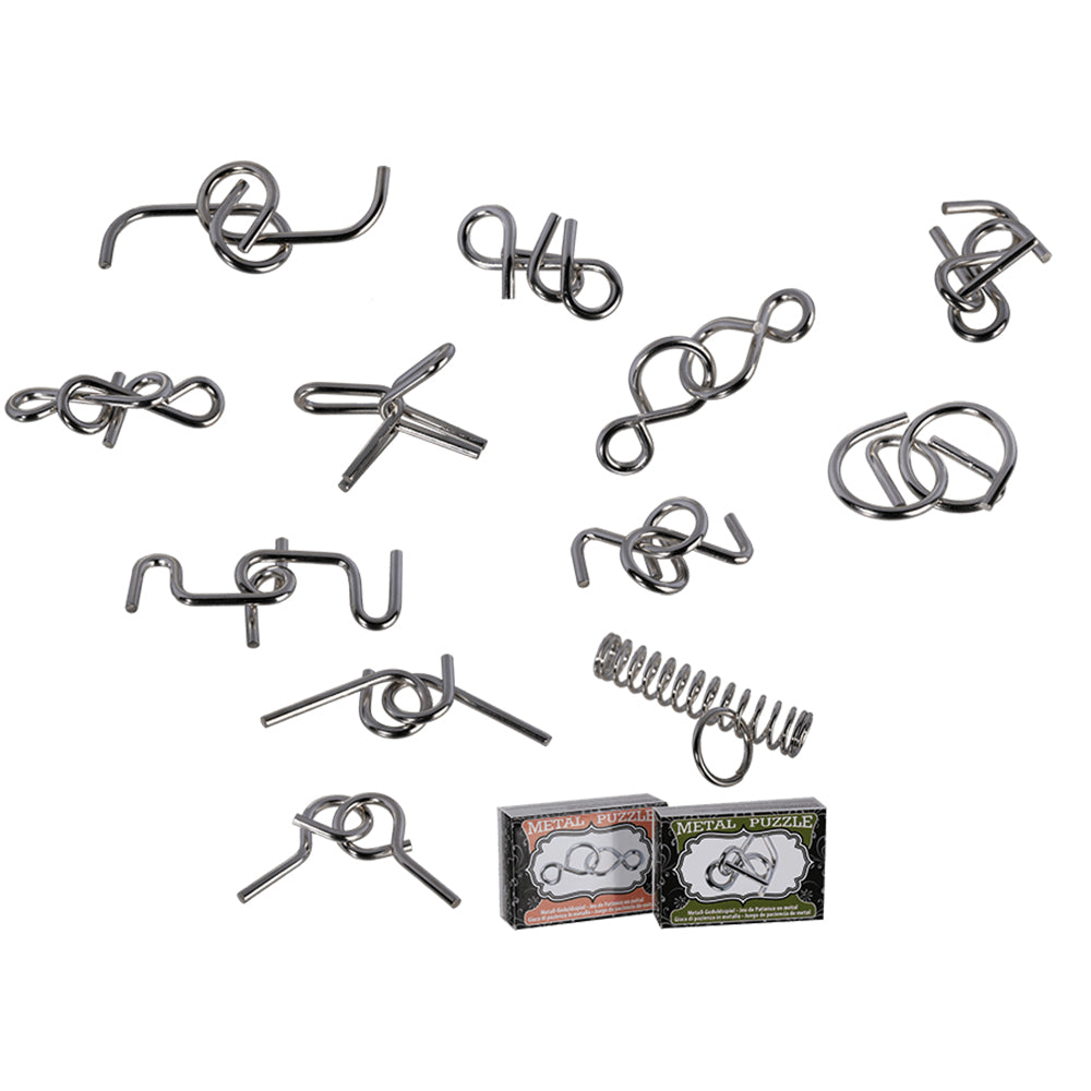 Assorted Mini Metal Puzzles in Boxes | Little Gift | Cracker Filler