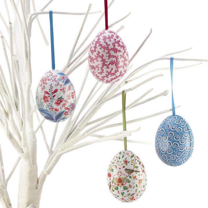 Two Part Hanging Easter Egg | Fillable Tin | Sanderson Design | 7cm Tall