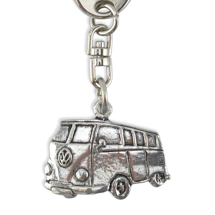 Campervan | English Pewter 3D Keyring | Little Gift | Cracker Filler