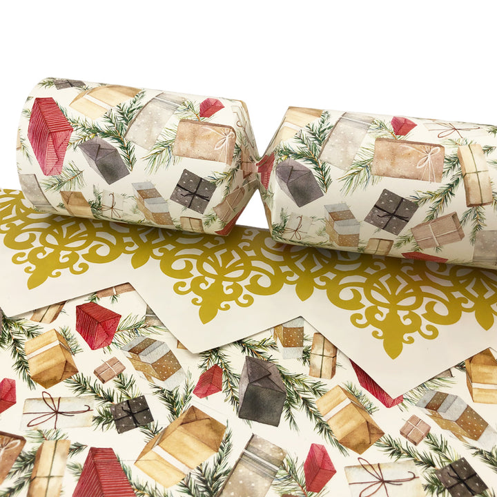 Pine &amp; Presents | Eco Christmas Cracker Making Craft Kit | Make &amp; Fill Your Own