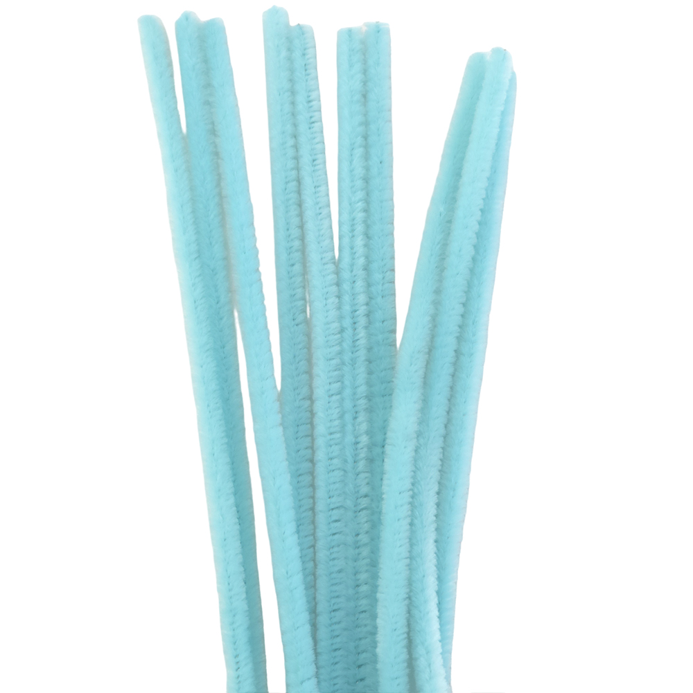 Single Colour | 30cm Craft Pipecleaners | Chenille Stems | 6mm Wide | Pack of 10