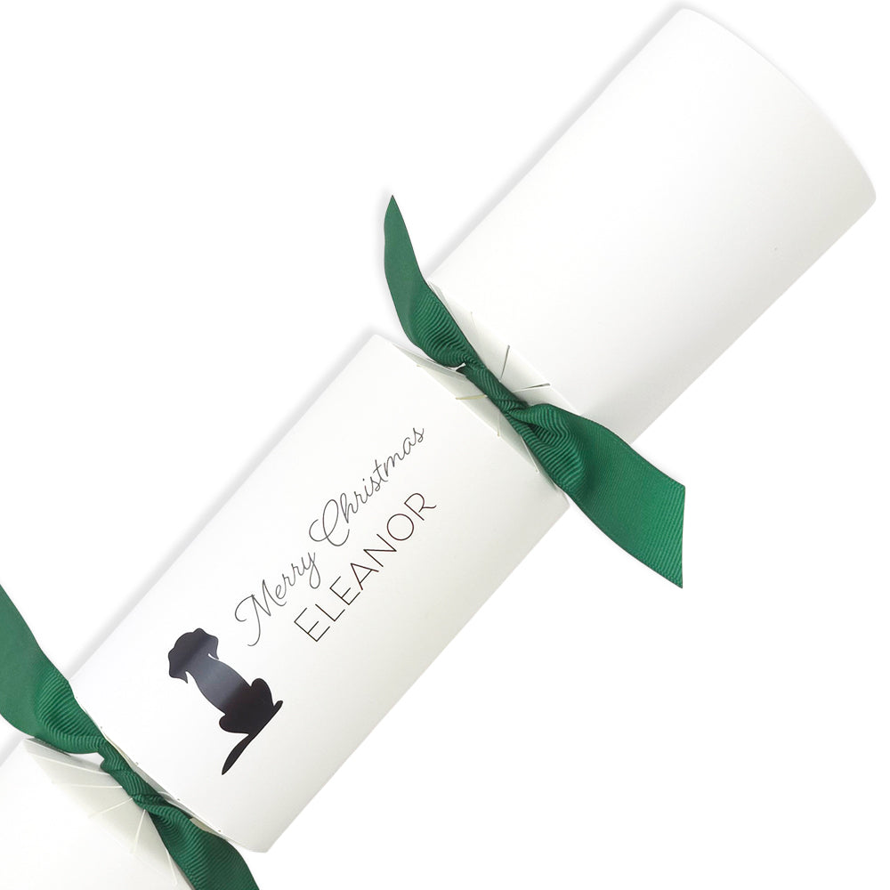 Personalised Dog Silhouette Crackers Craft Kit | Add Your Own Names | Minimum 4