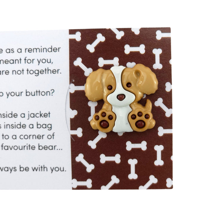 Best Dog Dad | Button Wishes Sew On Token | Little Gift | Cracker Filler