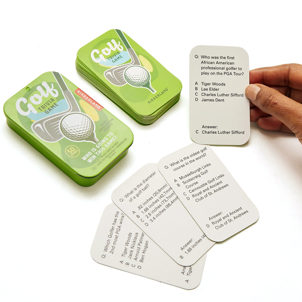 Golf Trivia Card Game | Gift in a Tin | Little Gift | Cracker Filler