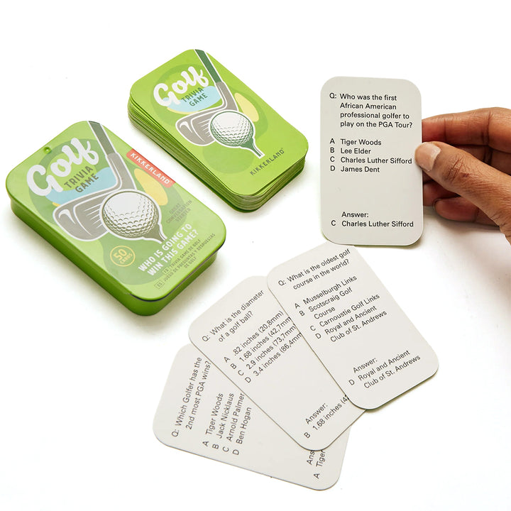 Golf Trivia Card Game | Gift in a Tin | Little Gift | Cracker Filler