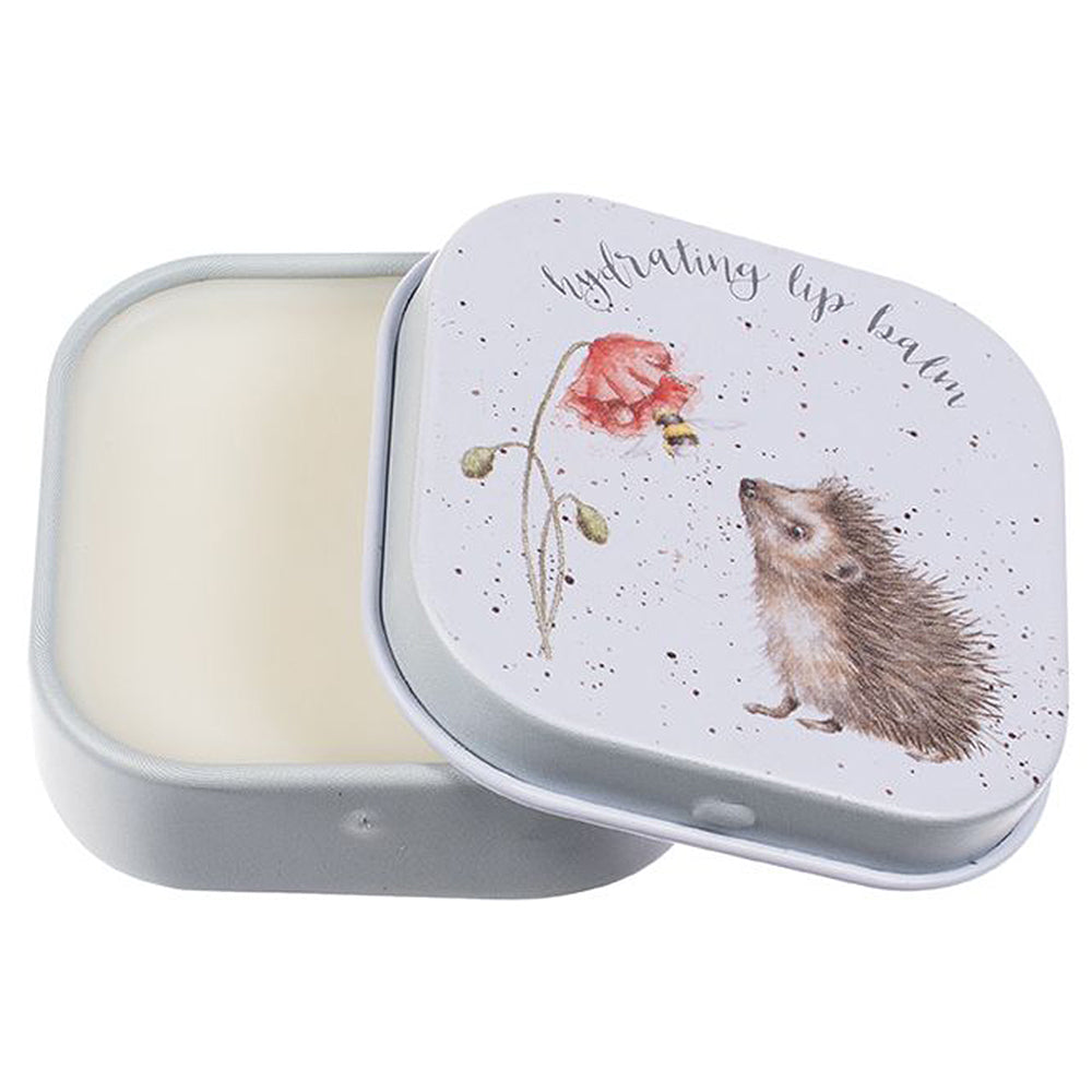 Cute Hedgehog | Wrendale Honey & Vanilla Lip Balm Tin | Cracker Filler | Mini Gift
