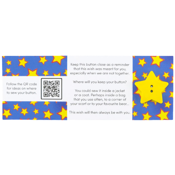 You're a Star | Button Wishes Sew On Token | Little Gift | Cracker Filler