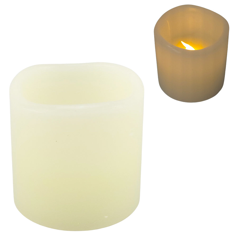 Mini 5cm Ivory Flicker Wax Candle | Mini Gift | Cracker Filler