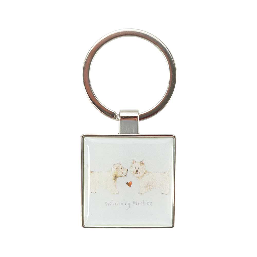 Welcoming Westies | Metal Keyring | Little Gift | Cracker Filler